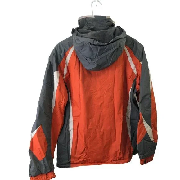CHAPS MEN'S WATER RESISTANT FLEECE-LINED‎ HOODED JACKET /COAT LG NWT
